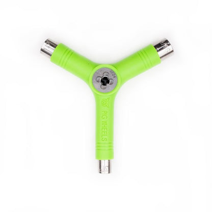 Pig Wheels - Tri-Socket Skate Tool w/Rethreader