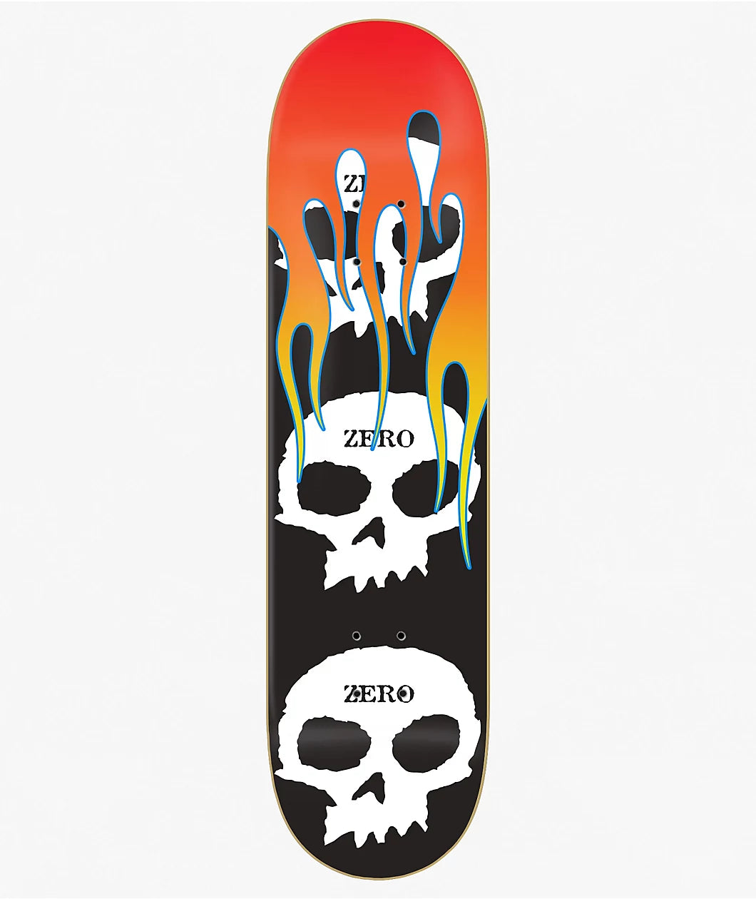 Zero - Team 3 Skulls w/Flame Deck 8.5" x 32.3"
