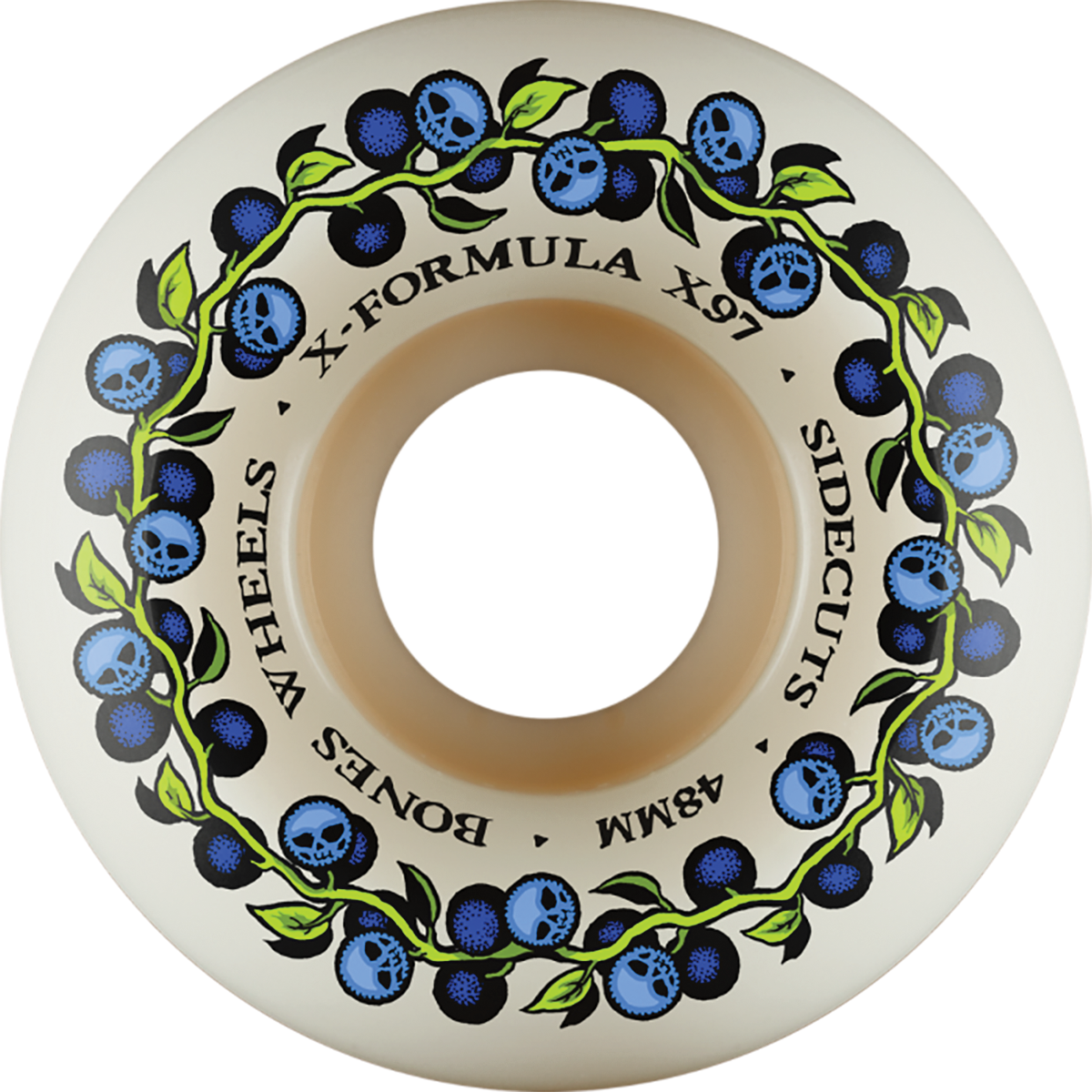 BONES - 48mm X97 V5 Sidecuts Skull Berries 97A Wheels