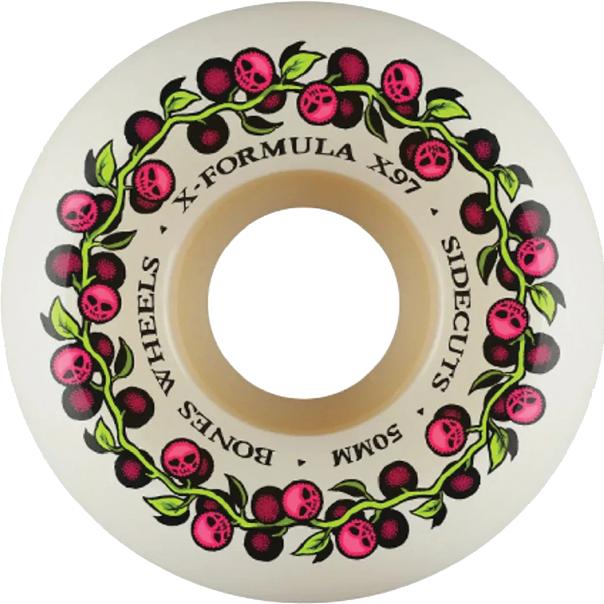 BONES - 50mm X97 V5 Sidecuts Skull Berries 97A Wheels