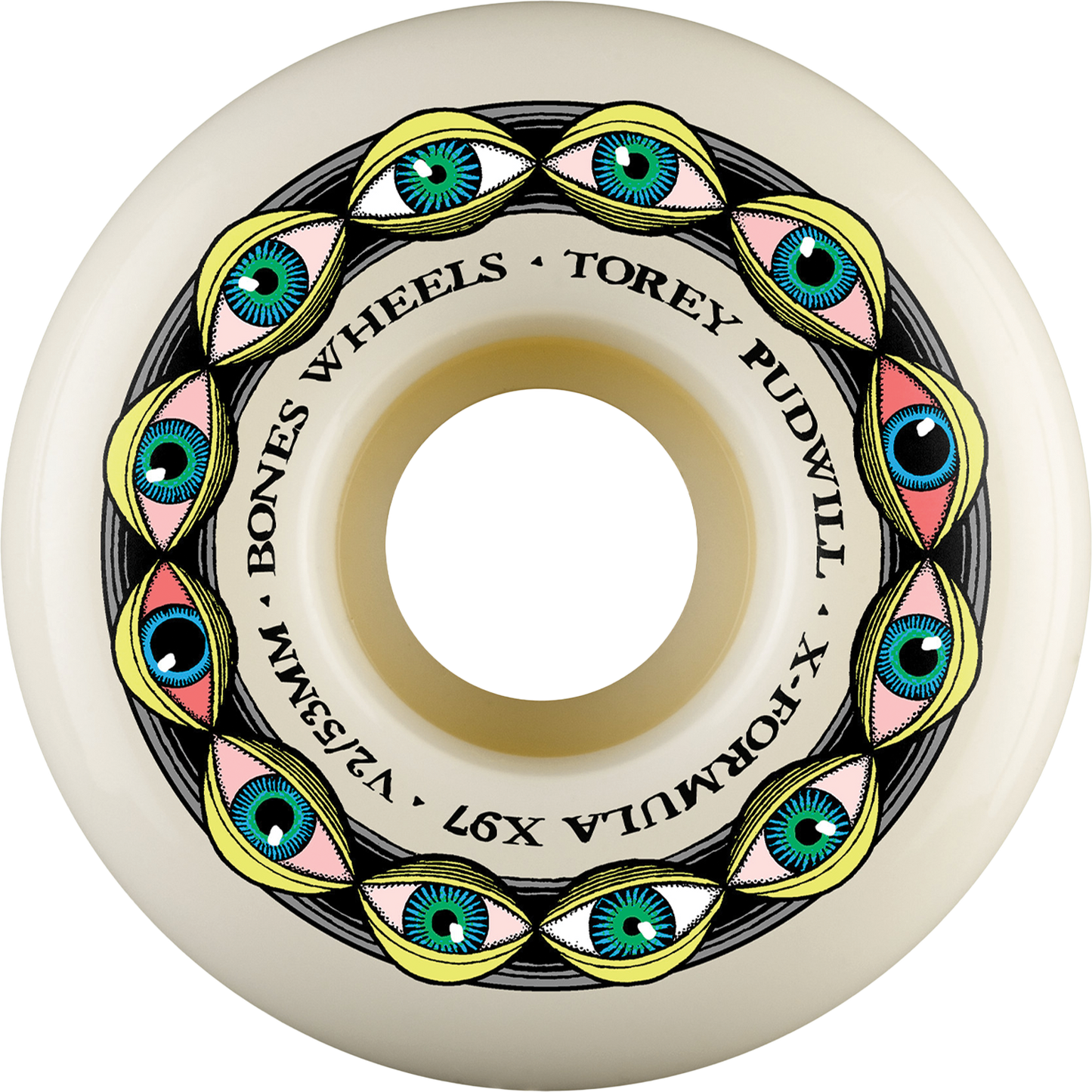 BONES - 53mm X97 V2 Locks Pudwill Frying Eyes 97A Wheels