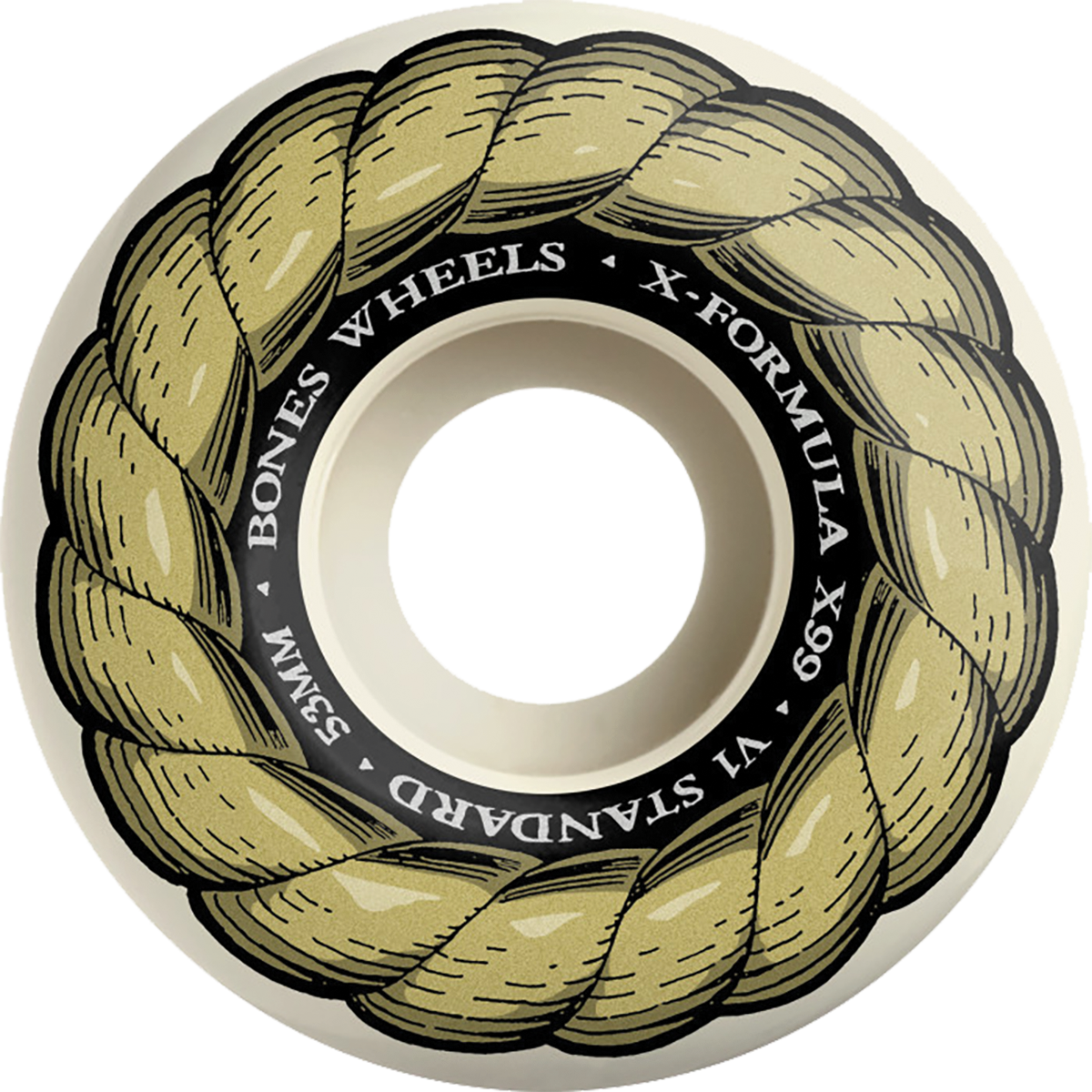 BONES - 53mm X99 V1 Standards Gold Chain 99A Wheels
