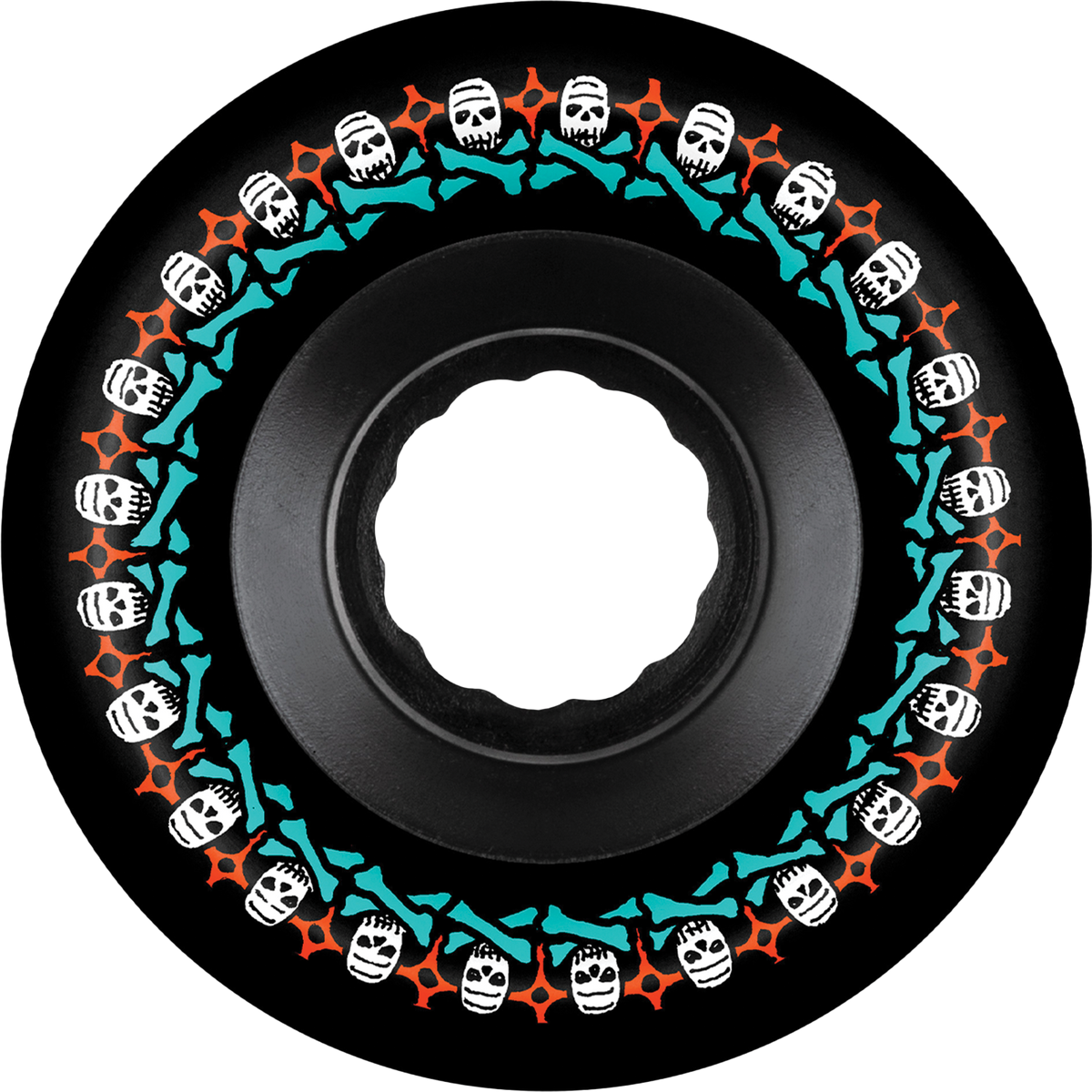 BONES - 56mm ATF Rough Rider Skulls Black 80A Wheels