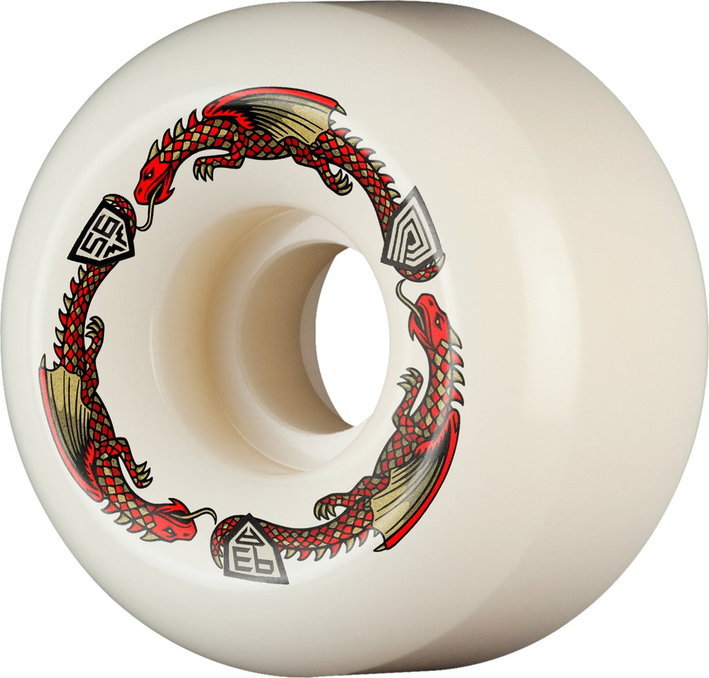 Powell Peralta - 56/36mm DF Red Dragon White 93a Wheels