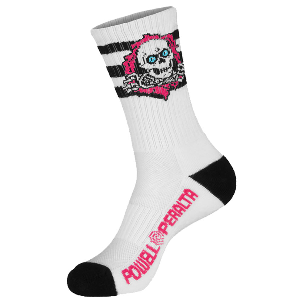 Powell Peralta - Ripper Cotton Socks Stripes Pink/Black/White (1 Pair)