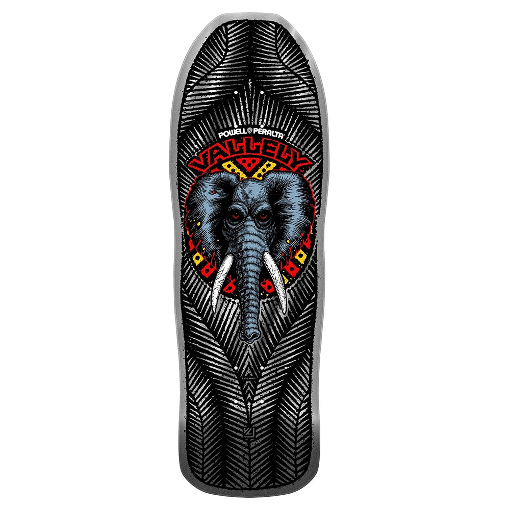 Powell Peralta - Mike Vallely Elephant Reissue Silver Foil Deck 10” x 30.25”