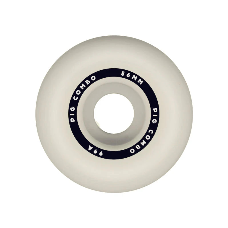 Pig Wheels - 56mm Combo White/Black 99a Wheels