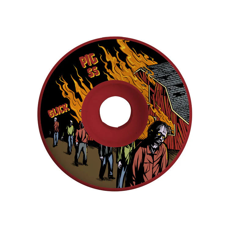 Pig Wheels - 55mm Glick Apocolypse Red 97a