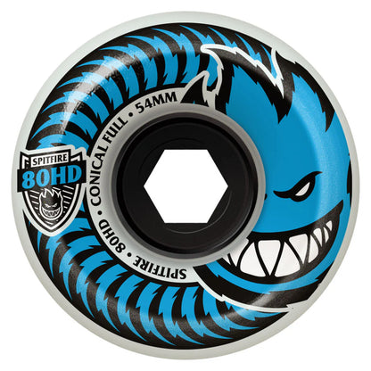 Spitfire - 56mm 80HD Conical Clear/Blue 80a Wheels