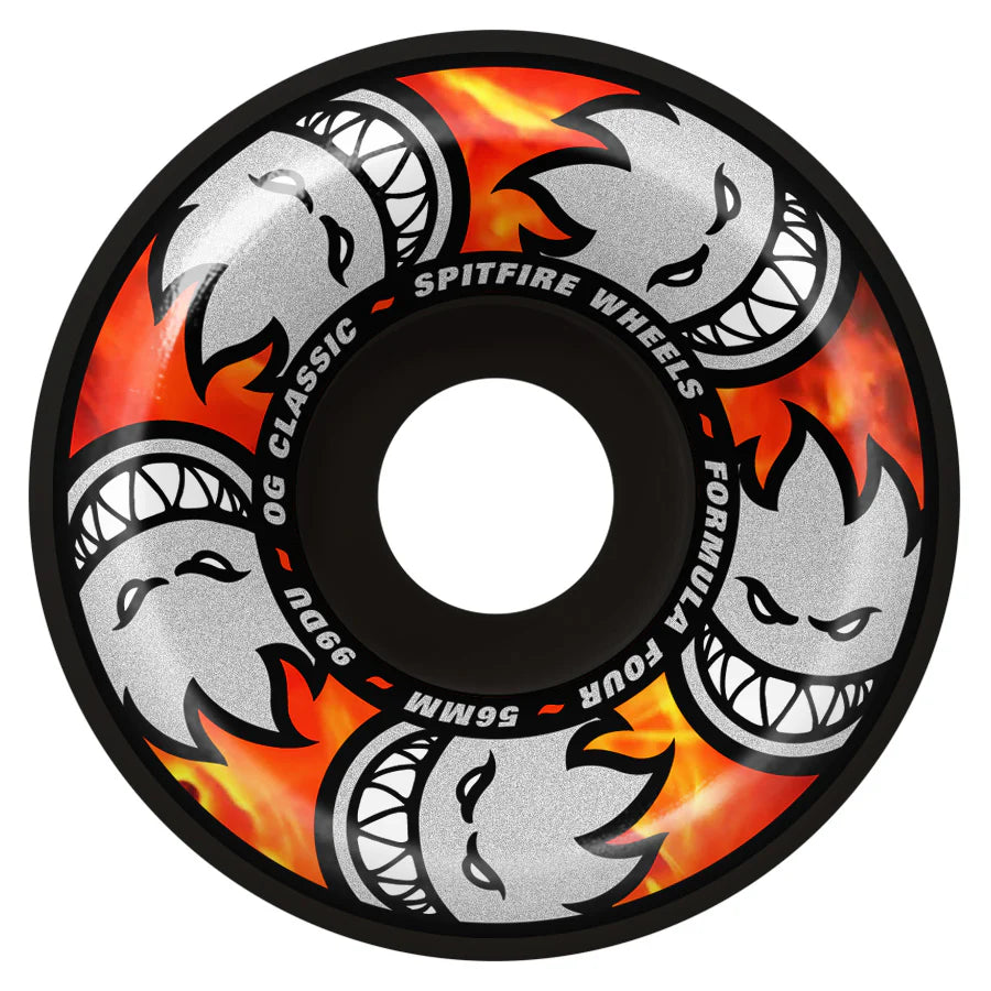 Spitfire - 56mm F4 OG Multiball OG Classic Black 99a Wheels