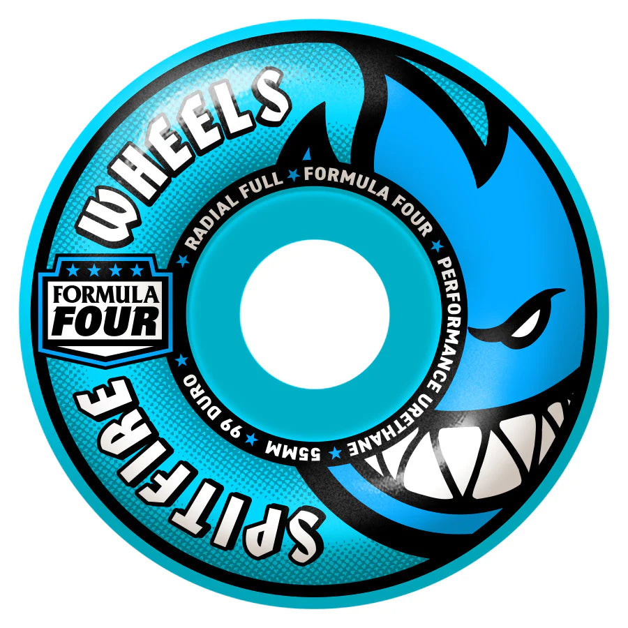Spitfire - 55mm F4 Radial Full Blue 99a Wheels