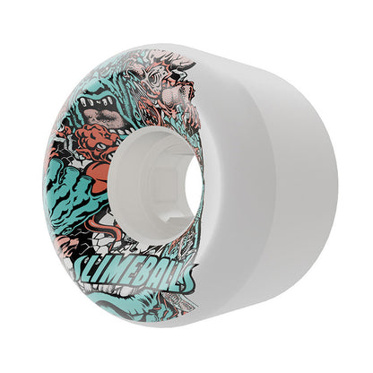 Slime Balls - 56mm Rob Roskopp Five Reissue White Full 97a Wheels
