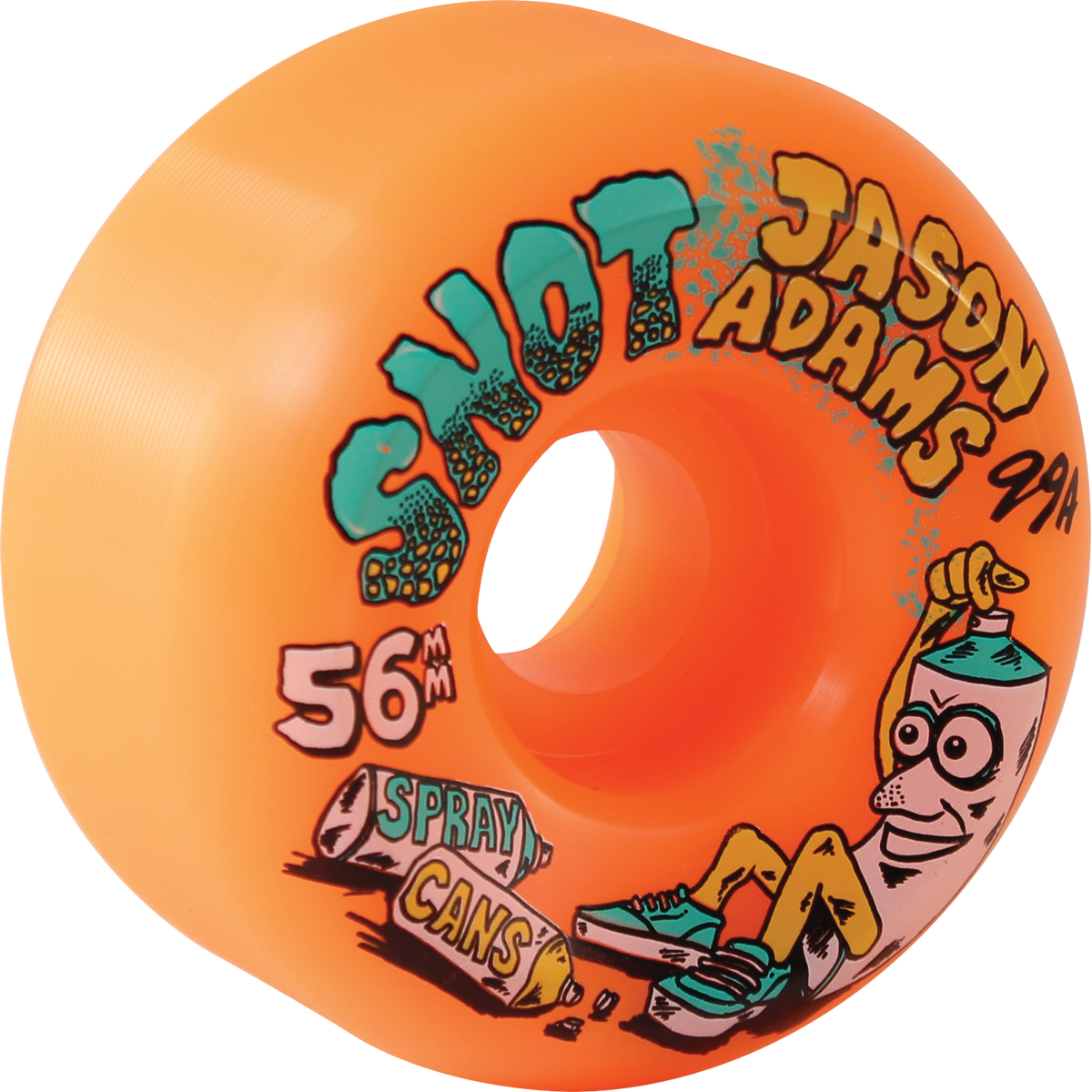 Snot - 56mm Jason Adams Spray Cans Conical Orange 99a Wheels
