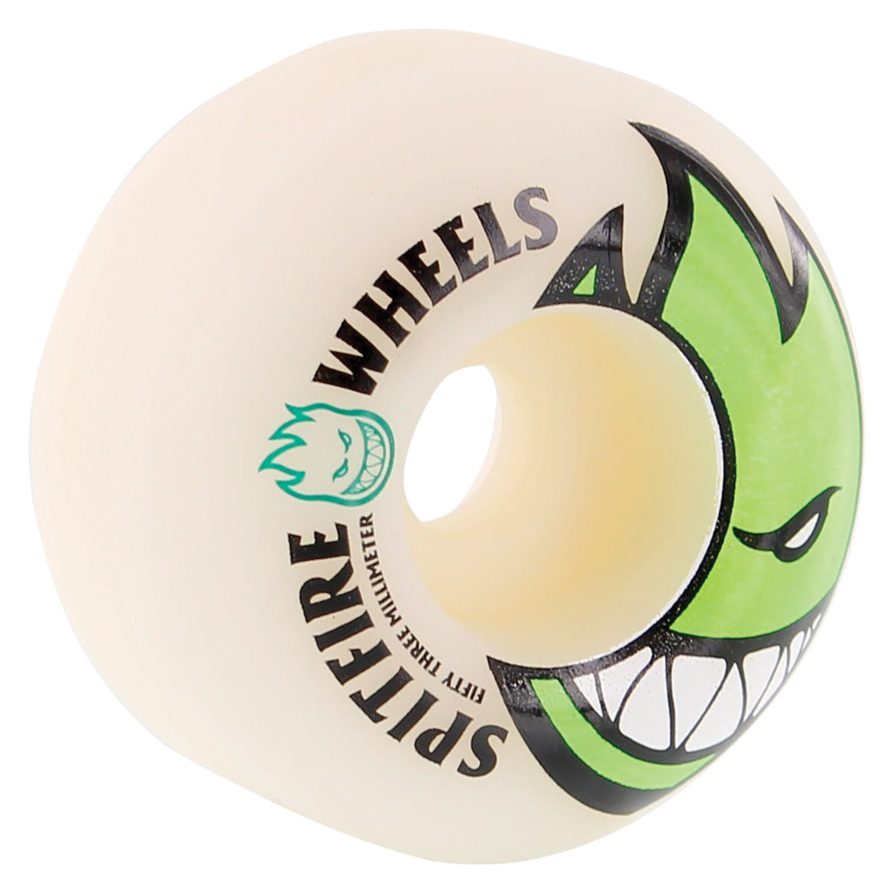 Spitfire - 53mm Bighead White/Green 99a Wheels
