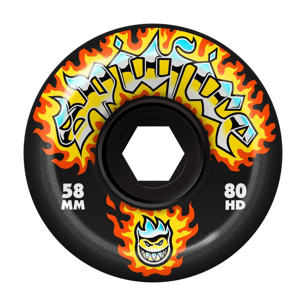 Spitfire - 58mm Chrome Venom Black 80a Wheels