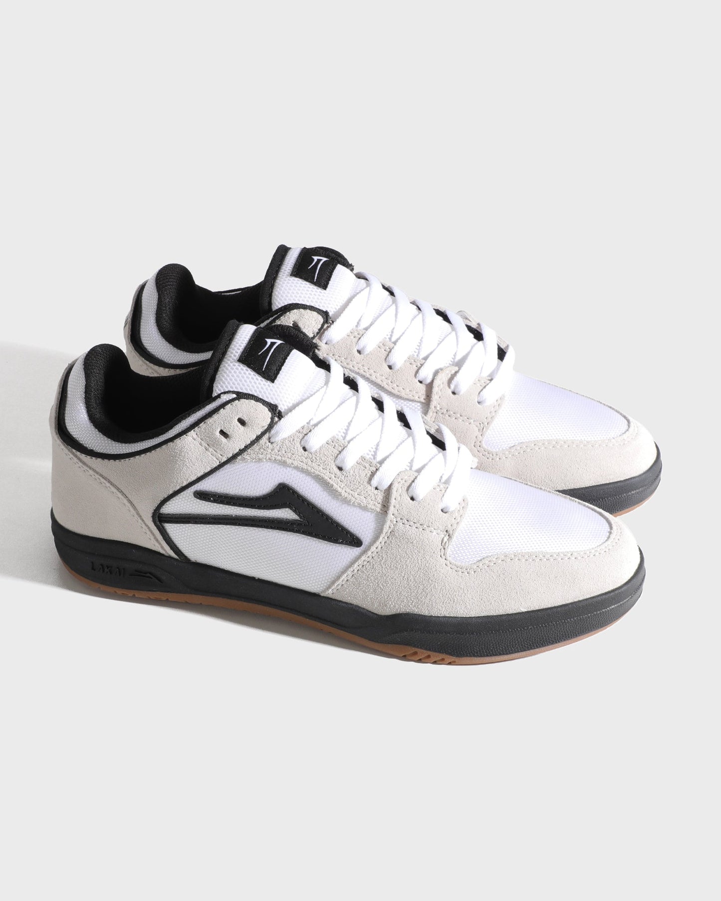 Lakai - Telford Low White Suede Cordura Black