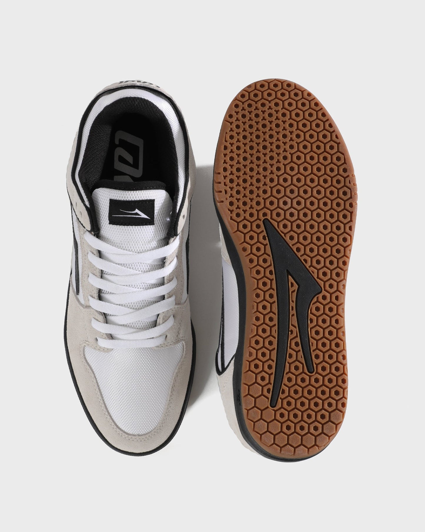 Lakai - Telford Low White Suede Cordura Black