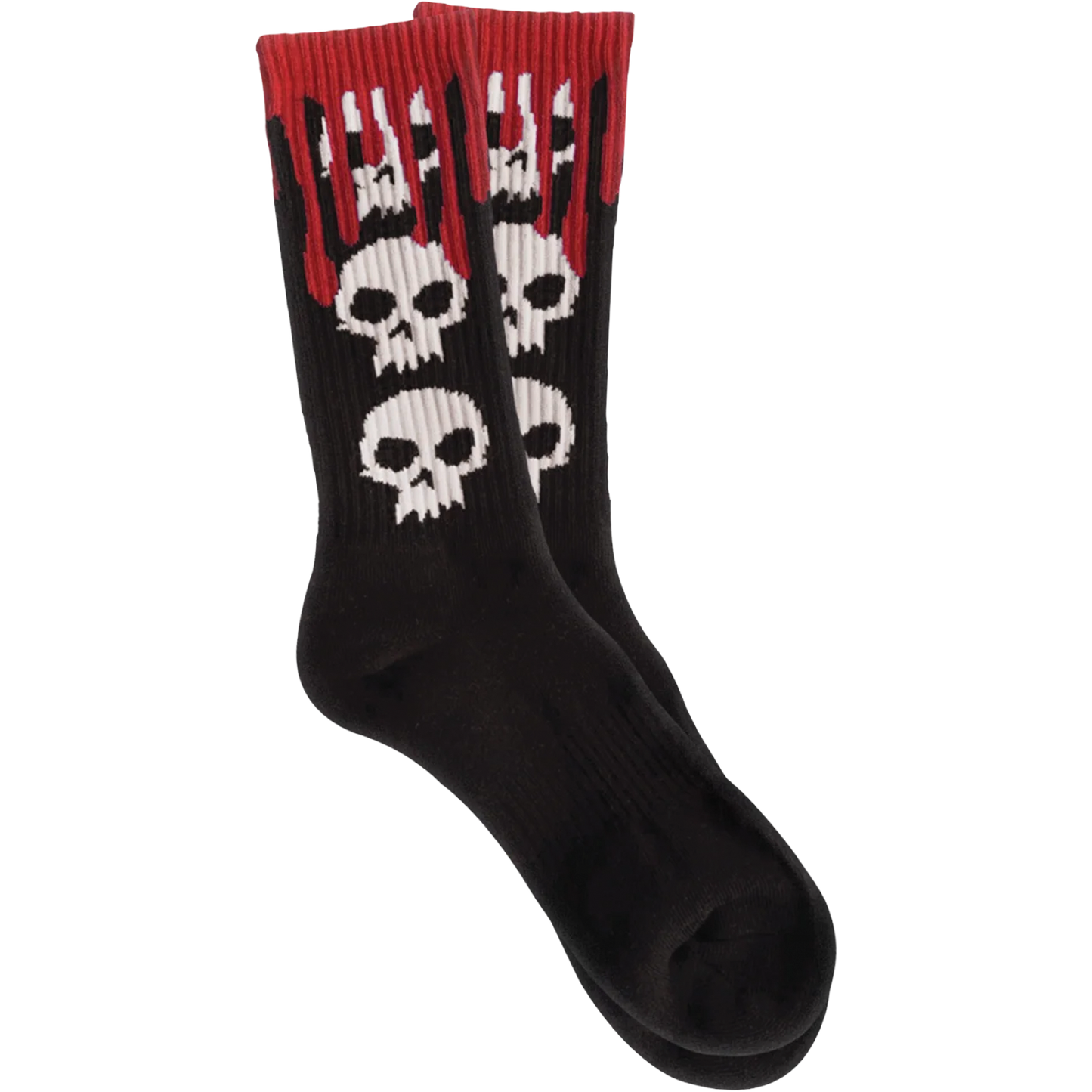 Zero - 3 Skull Blood Crew Socks 1pr